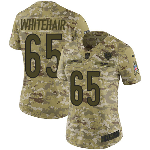 Nike Bears #65 Cody Whitehair Camo Women's Stitched NFL Limited 2018 Salute to Service Jersey Nike Bears #65 Cody Whitehair Camo Women's Stitched NFL Limited 2018 Salute to Service Jersey