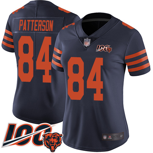 Nike Bears #84 Cordarrelle Patterson Navy Blue Alternate Women's Stitched NFL 100th Season Vapor Untouchable Limited Jersey