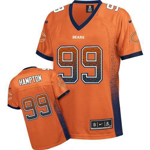 Nike Bears #99 Dan Hampton Orange Alternate Women's Stitched NFL Elite Drift Fashion Jersey Nike Bears #99 Dan Hampton Orange Alternate Women's Stitched NFL Elite Drift Fashion Jersey