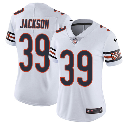 Nike Bears #39 Eddie Jackson White Women's Stitched NFL Vapor Untouchable Limited Jersey Nike Bears #39 Eddie Jackson White Women's Stitched NFL Vapor Untouchable Limited Jersey
