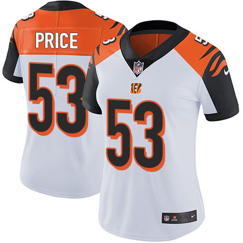 Nike Bengals #53 Billy Price White Women's Stitched NFL Vapor Untouchable Limited Jersey Nike Bengals #53 Billy Price White Women's Stitched NFL Vapor Untouchable Limited Jersey