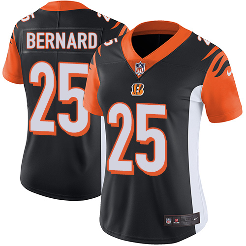 Nike Bengals #25 Giovani Bernard Black Team Color Women's Stitched NFL Vapor Untouchable Limited Jersey Nike Bengals #25 Giovani Bernard Black Team Color Women's Stitched NFL Vapor Untouchable Limited Jersey
