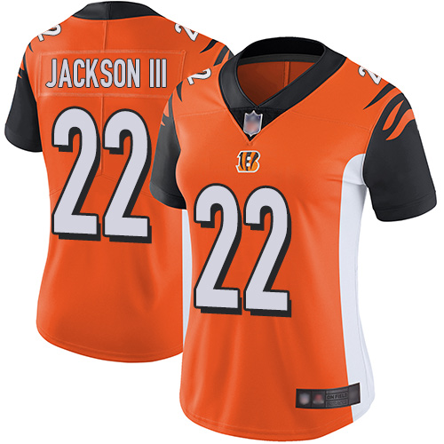 Nike Bengals #22 William Jackson III Orange Alternate Women's Stitched NFL Vapor Untouchable Limited Jersey Nike Bengals #22 William Jackson III Orange Alternate Women's Stitched NFL Vapor Untouchable Limited Jersey