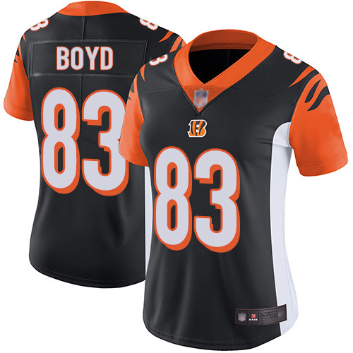 Nike Bengals #83 Tyler Boyd Black Team Color Women's Stitched NFL Vapor Untouchable Limited Jersey Nike Bengals #83 Tyler Boyd Black Team Color Women's Stitched NFL Vapor Untouchable Limited Jersey