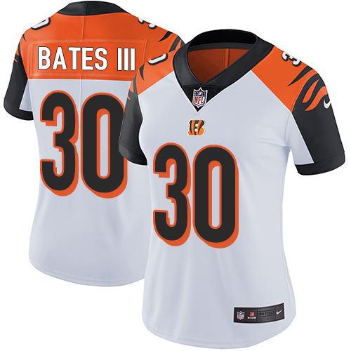Nike Bengals #30 Jessie Bates III White Women's Stitched NFL Vapor Untouchable Limited Jersey Nike Bengals #30 Jessie Bates III White Women's Stitched NFL Vapor Untouchable Limited Jersey