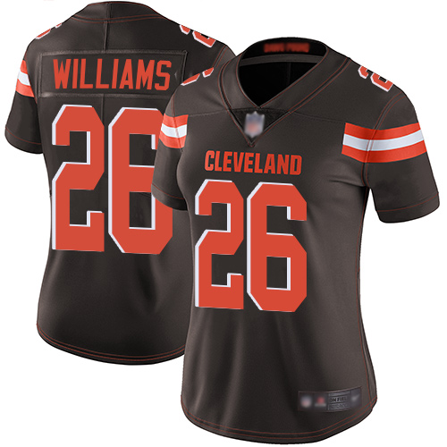Nike Browns #26 Greedy Williams Brown Team Color Women's Stitched NFL Vapor Untouchable Limited Jersey Nike Browns #26 Greedy Williams Brown Team Color Women's Stitched NFL Vapor Untouchable Limited Jersey