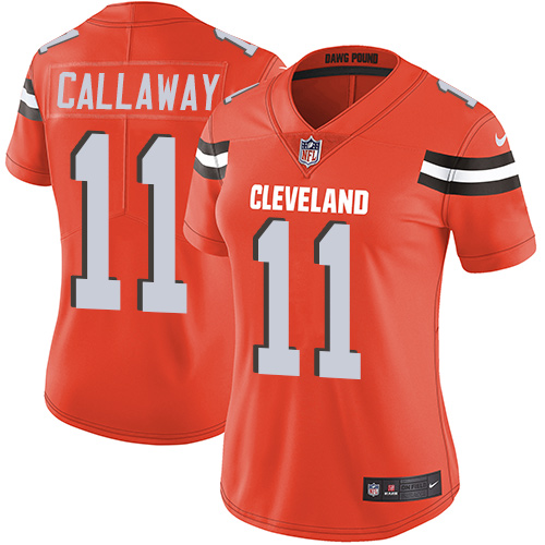 Nike Browns #11 Antonio Callaway Orange Alternate Women's Stitched NFL Vapor Untouchable Limited Jersey Nike Browns #11 Antonio Callaway Orange Alternate Women's Stitched NFL Vapor Untouchable Limited Jersey