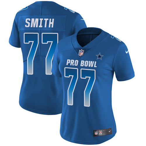 Nike Cowboys #77 Tyron Smith Royal Women's Stitched NFL Limited NFC 2019 Pro Bowl Jersey Nike Cowboys #77 Tyron Smith Royal Women's Stitched NFL Limited NFC 2019 Pro Bowl Jersey