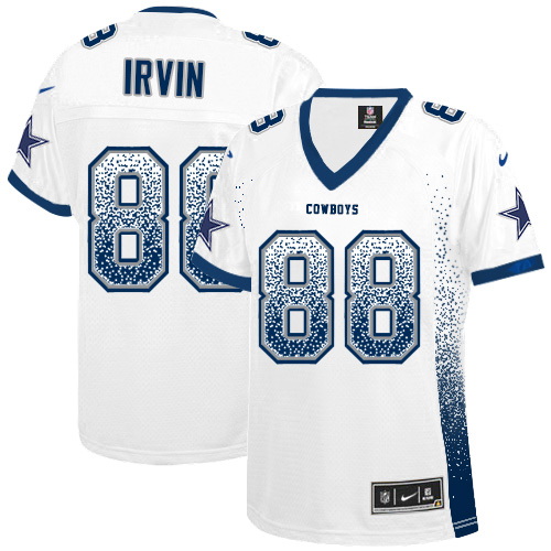 Nike Cowboys #88 Michael Irvin White Women's Stitched NFL Elite Drift Fashion Jersey Nike Cowboys #88 Michael Irvin White Women's Stitched NFL Elite Drift Fashion Jersey