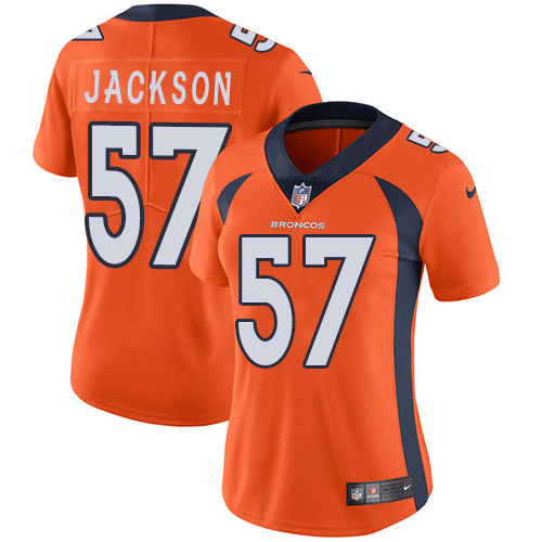 Nike Broncos #57 Tom Jackson Orange Team Color Women's Stitched NFL Vapor Untouchable Limited Jersey Nike Broncos #57 Tom Jackson Orange Team Color Women's Stitched NFL Vapor Untouchable Limited Jersey