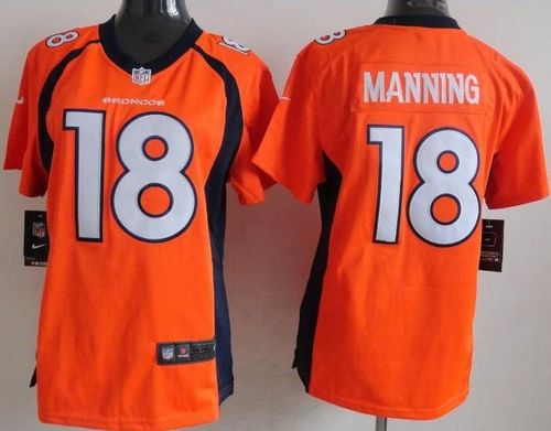 Nike Broncos #18 Peyton Manning Orange Team Color Women's Stitched NFL New Elite Jersey Nike Broncos #18 Peyton Manning Orange Team Color Women's Stitched NFL New Elite Jersey