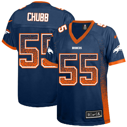 Nike Broncos #55 Bradley Chubb Blue Alternate Women's Stitched NFL Elite Drift Fashion Jersey Nike Broncos #55 Bradley Chubb Blue Alternate Women's Stitched NFL Elite Drift Fashion Jersey