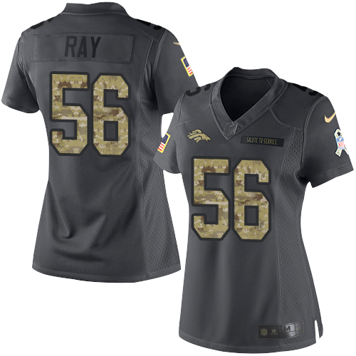 Nike Broncos #56 Shane Ray Black Women's Stitched NFL Limited 2016 Salute to Service Jersey Nike Broncos #56 Shane Ray Black Women's Stitched NFL Limited 2016 Salute to Service Jersey