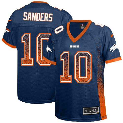 Nike Broncos #10 Emmanuel Sanders Blue Alternate Women's Stitched NFL Elite Drift Fashion Jersey Nike Broncos #10 Emmanuel Sanders Blue Alternate Women's Stitched NFL Elite Drift Fashion Jersey