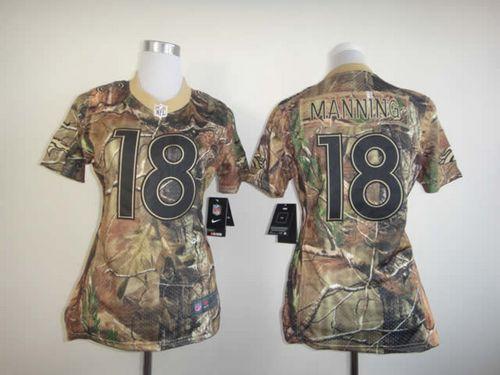 Nike Broncos #18 Peyton Manning Camo Women's Stitched NFL Realtree Elite Jersey Nike Broncos #18 Peyton Manning Camo Women's Stitched NFL Realtree Elite Jersey