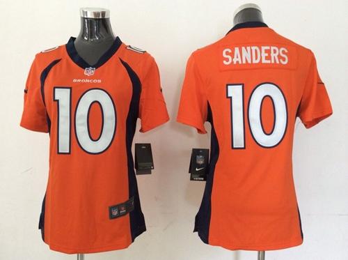 Nike Broncos #10 Emmanuel Sanders Orange Team Color Women's Stitched NFL New Elite Jersey Nike Broncos #10 Emmanuel Sanders Orange Team Color Women's Stitched NFL New Elite Jersey