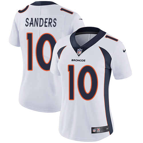 Nike Broncos #10 Emmanuel Sanders White Women's Stitched NFL Vapor Untouchable Limited Jersey Nike Broncos #10 Emmanuel Sanders White Women's Stitched NFL Vapor Untouchable Limited Jersey