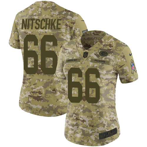 Nike Packers #66 Ray Nitschke Camo Women's Stitched NFL Limited 2018 Salute to Service Jersey Nike Packers #66 Ray Nitschke Camo Women's Stitched NFL Limited 2018 Salute to Service Jersey