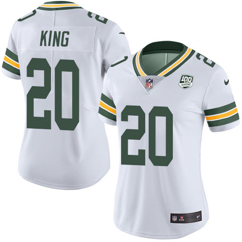 Nike Packers #20 Kevin King White Women's 100th Season Stitched NFL Vapor Untouchable Limited Jersey Nike Packers #20 Kevin King White Women's 100th Season Stitched NFL Vapor Untouchable Limited Jersey