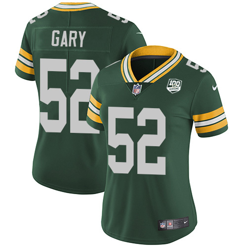 Nike Packers #52 Rashan Gary Green Team Color Women's 100th Season Stitched NFL Vapor Untouchable Limited Jersey Nike Packers #52 Rashan Gary Green Team Color Women's 100th Season Stitched NFL Vapor Untouchable Limited Jersey