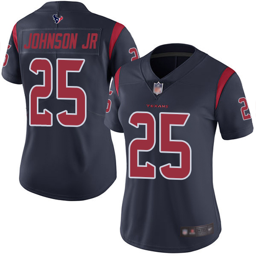 Nike Texans #25 Duke Johnson Jr Navy Blue Women's Stitched NFL Limited Rush Jersey Nike Texans #25 Duke Johnson Jr Navy Blue Women's Stitched NFL Limited Rush Jersey