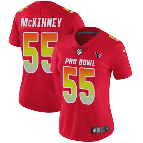 Nike Texans #55 Benardrick McKinney Red Women's Stitched NFL Limited AFC 2019 Pro Bowl Jersey Nike Texans #55 Benardrick McKinney Red Women's Stitched NFL Limited AFC 2019 Pro Bowl Jersey