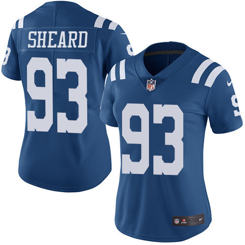 Nike Colts #93 Jabaal Sheard Royal Blue Women's Stitched NFL Limited Rush Jersey Nike Colts #93 Jabaal Sheard Royal Blue Women's Stitched NFL Limited Rush Jersey