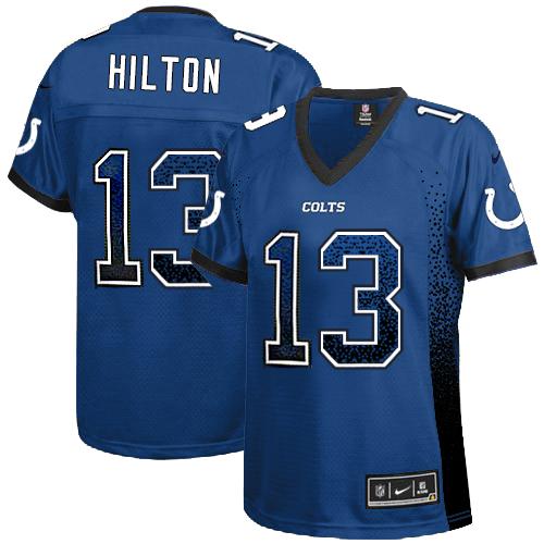 Nike Colts #13 T.Y. Hilton Royal Blue Team Color Women's Stitched NFL Elite Drift Fashion Jersey Nike Colts #13 T.Y. Hilton Royal Blue Team Color Women's Stitched NFL Elite Drift Fashion Jersey