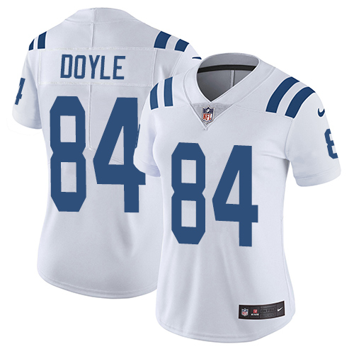 Nike Colts #84 Jack Doyle White Women's Stitched NFL Vapor Untouchable Limited Jersey Nike Colts #84 Jack Doyle White Women's Stitched NFL Vapor Untouchable Limited Jersey