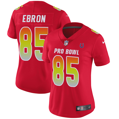 Nike Colts #85 Eric Ebron Red Women's Stitched NFL Limited AFC 2019 Pro Bowl Jersey Nike Colts #85 Eric Ebron Red Women's Stitched NFL Limited AFC 2019 Pro Bowl Jersey