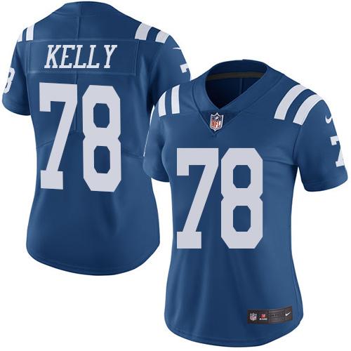 Nike Colts #78 Ryan Kelly Royal Blue Women's Stitched NFL Limited Rush Jersey Nike Colts #78 Ryan Kelly Royal Blue Women's Stitched NFL Limited Rush Jersey