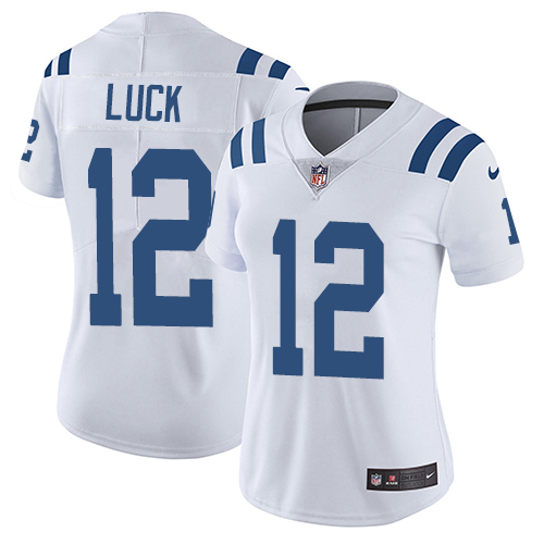 Nike Colts #12 Andrew Luck White Women's Stitched NFL Vapor Untouchable Limited Jersey Nike Colts #12 Andrew Luck White Women's Stitched NFL Vapor Untouchable Limited Jersey