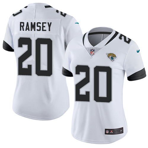 Nike Jaguars #20 Jalen Ramsey White Women's Stitched NFL Vapor Untouchable Limited Jersey Nike Jaguars #20 Jalen Ramsey White Women's Stitched NFL Vapor Untouchable Limited Jersey