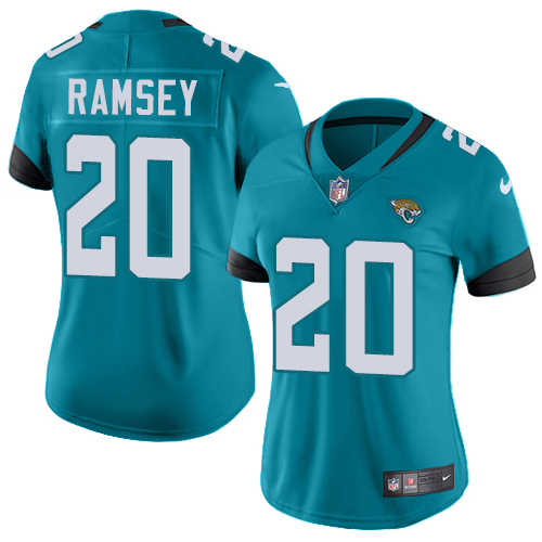 Nike Jaguars #20 Jalen Ramsey Teal Green Alternate Women's Stitched NFL Vapor Untouchable Limited Jersey Nike Jaguars #20 Jalen Ramsey Teal Green Alternate Women's Stitched NFL Vapor Untouchable Limited Jersey