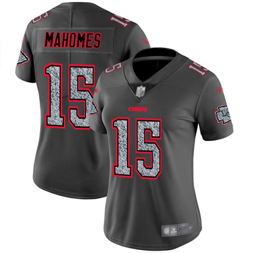 Nike Chiefs #15 Patrick Mahomes Gray Static Women's Stitched NFL Vapor Untouchable Limited Jersey Nike Chiefs #15 Patrick Mahomes Gray Static Women's Stitched NFL Vapor Untouchable Limited Jersey