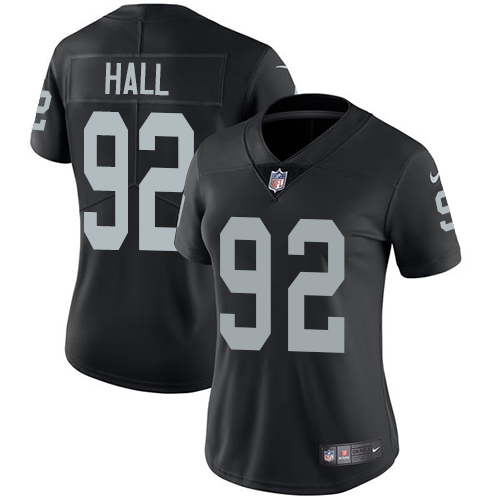 Nike Raiders #92 P.J. Hall Black Team Color Women's Stitched NFL Vapor Untouchable Limited Jersey Nike Raiders #92 P.J. Hall Black Team Color Women's Stitched NFL Vapor Untouchable Limited Jersey