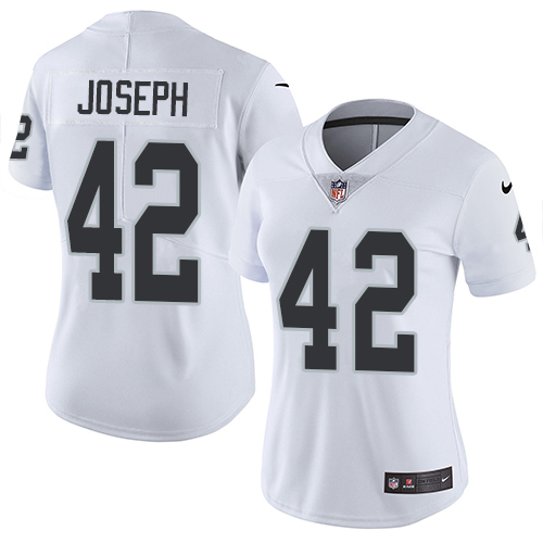 Nike Raiders #42 Karl Joseph White Women's Stitched NFL Vapor Untouchable Limited Jersey Nike Raiders #42 Karl Joseph White Women's Stitched NFL Vapor Untouchable Limited Jersey