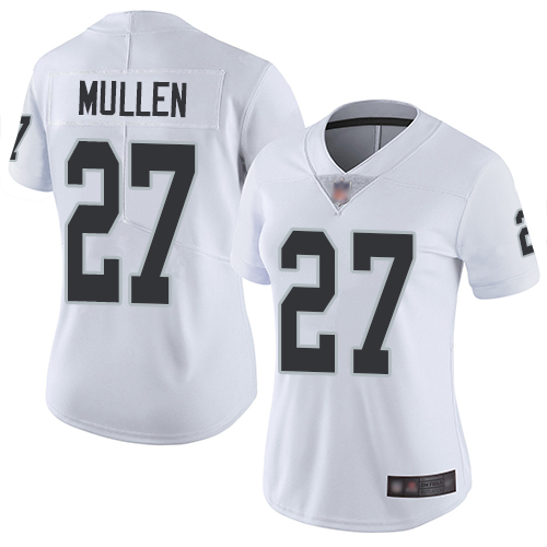 Nike Raiders #27 Trayvon Mullen White Women's Stitched NFL Vapor Untouchable Limited Jersey Nike Raiders #27 Trayvon Mullen White Women's Stitched NFL Vapor Untouchable Limited Jersey