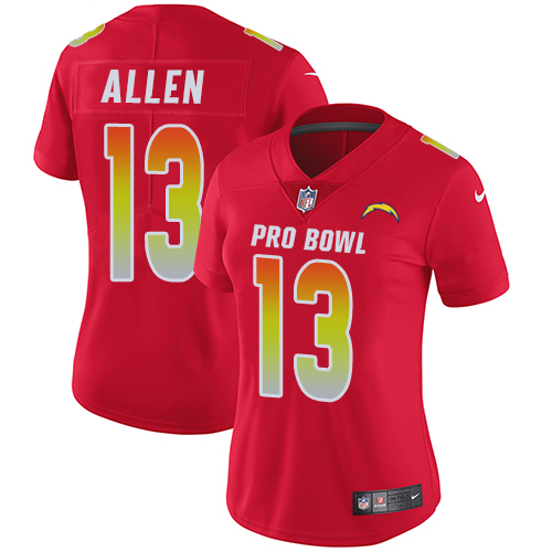Nike Chargers #13 Keenan Allen Red Women's Stitched NFL Limited AFC 2018 Pro Bowl Jersey Nike Chargers #13 Keenan Allen Red Women's Stitched NFL Limited AFC 2018 Pro Bowl Jersey