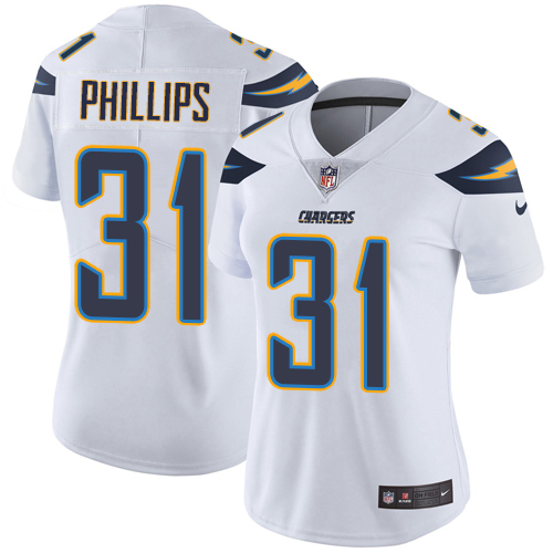 Nike Chargers #31 Adrian Phillips White Women's Stitched NFL Vapor Untouchable Limited Jersey Nike Chargers #31 Adrian Phillips White Women's Stitched NFL Vapor Untouchable Limited Jersey