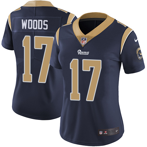 Nike Rams #17 Robert Woods Navy Blue Team Color Women's Stitched NFL Vapor Untouchable Limited Jersey Nike Rams #17 Robert Woods Navy Blue Team Color Women's Stitched NFL Vapor Untouchable Limited Jersey