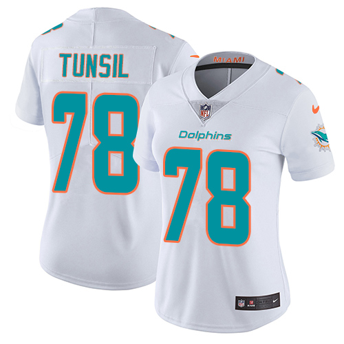 Nike Dolphins #78 Laremy Tunsil White Women's Stitched NFL Vapor Untouchable Limited Jersey Nike Dolphins #78 Laremy Tunsil White Women's Stitched NFL Vapor Untouchable Limited Jersey