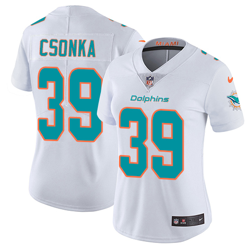 Nike Dolphins #39 Larry Csonka White Women's Stitched NFL Vapor Untouchable Limited Jersey Nike Dolphins #39 Larry Csonka White Women's Stitched NFL Vapor Untouchable Limited Jersey