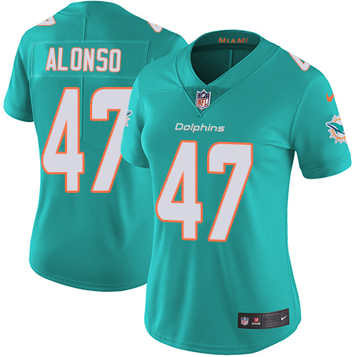 Nike Dolphins #47 Kiko Alonso Aqua Green Team Color Women's Stitched NFL Vapor Untouchable Limited Jersey Nike Dolphins #47 Kiko Alonso Aqua Green Team Color Women's Stitched NFL Vapor Untouchable Limited Jersey