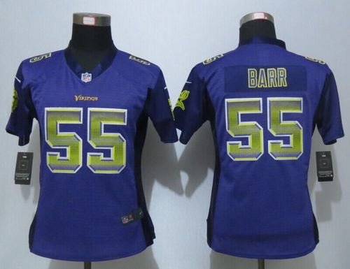Nike Vikings #55 Anthony Barr Purple Team Color Women's Stitched NFL Elite Strobe Jersey Nike Vikings #55 Anthony Barr Purple Team Color Women's Stitched NFL Elite Strobe Jersey
