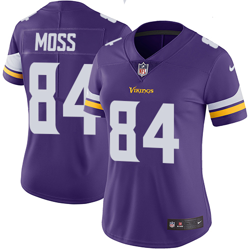 Nike Vikings #84 Randy Moss Purple Team Color Women's Stitched NFL Vapor Untouchable Limited Jersey Nike Vikings #84 Randy Moss Purple Team Color Women's Stitched NFL Vapor Untouchable Limited Jersey