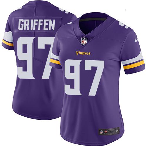 Nike Vikings #97 Everson Griffen Purple Team Color Women's Stitched NFL Vapor Untouchable Limited Jersey Nike Vikings #97 Everson Griffen Purple Team Color Women's Stitched NFL Vapor Untouchable Limited Jersey
