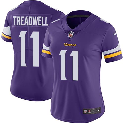 Nike Vikings #11 Laquon Treadwell Purple Team Color Women's Stitched NFL Vapor Untouchable Limited Jersey Nike Vikings #11 Laquon Treadwell Purple Team Color Women's Stitched NFL Vapor Untouchable Limited Jersey