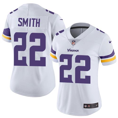 Nike Vikings #22 Harrison Smith White Women's Stitched NFL Vapor Untouchable Limited Jersey Nike Vikings #22 Harrison Smith White Women's Stitched NFL Vapor Untouchable Limited Jersey