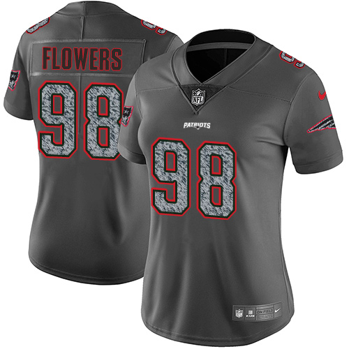 Nike Patriots #98 Trey Flowers Gray Static Women's Stitched NFL Vapor Untouchable Limited Jersey Nike Patriots #98 Trey Flowers Gray Static Women's Stitched NFL Vapor Untouchable Limited Jersey